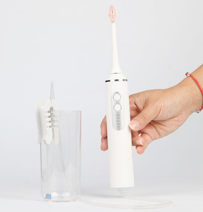 Shenzhen fabbrica OEM ODM punta a getto d'acqua elettrico spazzolino da denti ad ultrasuoni orale cura dentale Cordless acqua filo filo 2 in <span class=keywords><strong>1</strong></span> - Product Image 4
