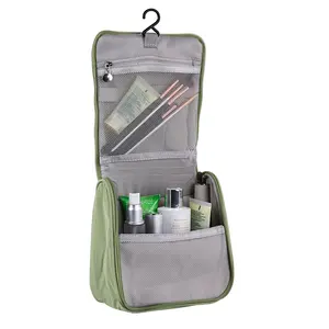 ISO BSCI กระเป๋าเดินทางแบบแขวน,เป็นมิตรกับสิ่งแวดล้อมมีที่แขวนถุงเครื่องแป้งและถุงซักสำหรับเดินทาง