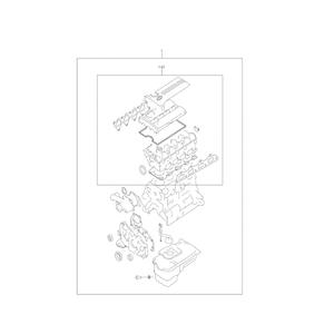 Doosan Daewoo Engine Overhaul Kit G424 Diesel Cylinder Gasket Set for G20E5 G25E5 G30E5 <b>Forklift</b> Parts - Product Image 2