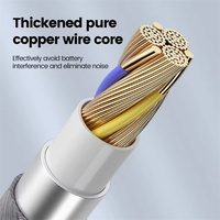 Câble auxiliaire 3 en 1 Type C 3.5mm Jack vers IOS Adaptateur de câble audio pour haut-parleur de voiture Câble convertisseur USB-C mâle vers mâle