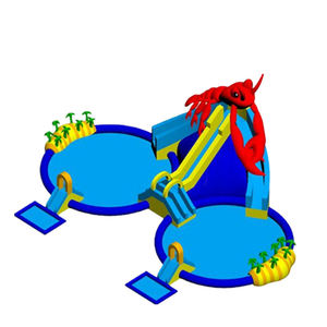 بوسطن لوبستر تحت عنوان قلعة قابلة للنفخ للأطفال متعة التسلق والقفز ملعب - Product Image 3