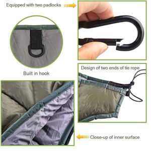 <span class=keywords><strong>Hamaca</strong></span> de Camping Resistente con Red de Seguridad, <span class=keywords><strong>Hamaca</strong></span> Táctica Portátil de Nailon Personalizable para 2 Personas, para Exteriores - Product Image 6