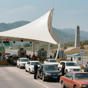 Pvdf màng cấu trúc bãi biển Ô lều cho khu nghỉ mát cảnh quan cắm trại công viên khách sạn sử dụng trường học - Product Image 3