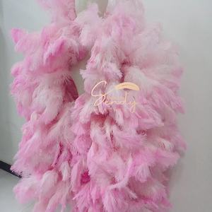 Grandes boas en plumes d'autruche de 3 mètres et 3,5 mètres, guirlande de plumes d'autruche, écharpe pour la danse, les fêtes, les spectacles sur scène - Product Image 3