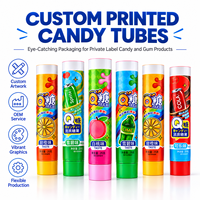 Tubes d'emballage en aluminium et plastique pour bonbons, compressibles, 100 ml, avec bouchon à vis, impression UV, logo personnalisé pour confiture, sauce au chocolat