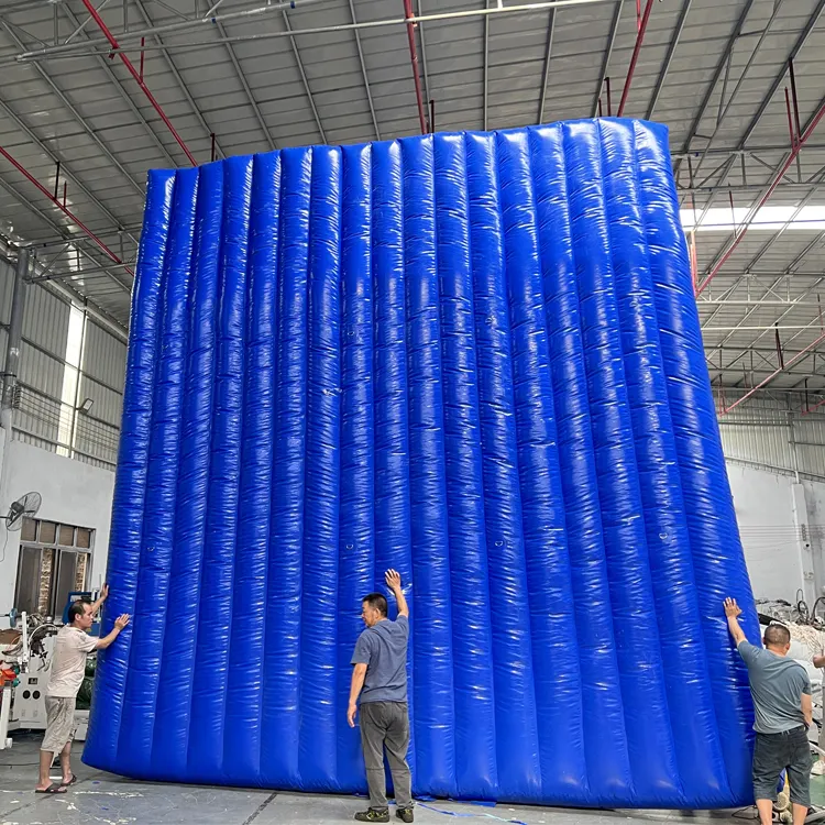 Litong exterior reutilizável e relocatable temporária pvc 6m * 6m inflável barreira ruído parede