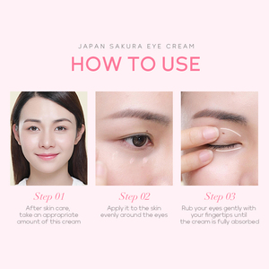 Crema Contorno de Ojos Antiarrugas Sakura, Reduce Líneas de Expresión, Anti-Ojeras, Elimina la Hinchazón, Reafirmante, Antienvejecimiento - Product Image 5