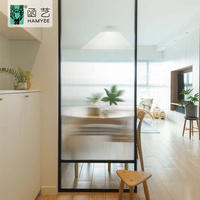Película DE VENTANA DE PRIVACIDAD autoadhesiva estática sin pegamento, película esmerilada para ventana de vidrio