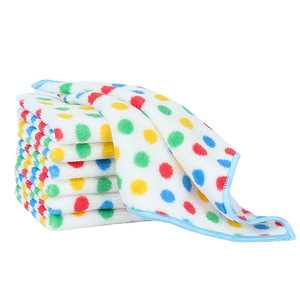 Polka Dot Dishcloth Rectangle Lint Free Absorbent Cleaning Towel For Kitchen Pots And Pans - Product Image 2