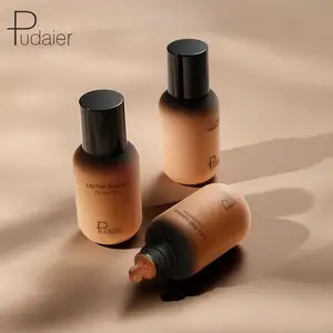 Pequena garrafa maquiagem corretivo líquido natural isolante hidratante bb creme Pudaier Foundation 40ml