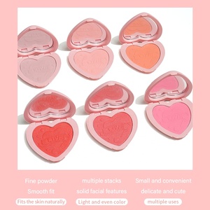Nuovo prodotto esplosione <span class=keywords><strong>polvere</strong></span> fard rosa contenitore vuoto crema olio rosa pennello trucco per fard - Product Image 6