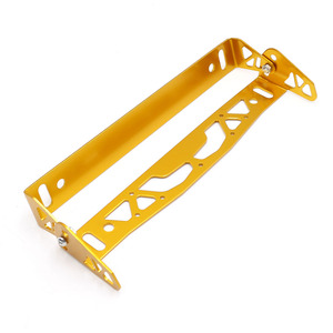 Marco Ajustable para Matrícula de Aluminio Dorado de 205 mm, Tipo Abrazadera, Uso General - Product Image 3