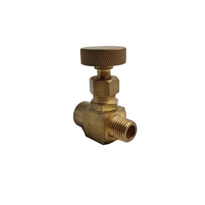 Messing <span class=keywords><strong>Mini</strong></span>-Naaldventiel, Vrouwelijk Naar Mannendraad, Handmatige Bediening Voor Luchtwaterolie, 1/8 "1/4" 3/8 "1/2" Npt Bspp Bspt - Product Image 3