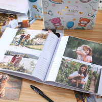 Álbum de Fotos para Bebés Lerp&6inch 4x6 con 200 Bolsillos y Espacio para Notas, Álbum de Crecimiento del Bebé, Cuaderno de Fotos