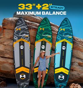 Tabla de Paddle Surf Inflable All Round SUP 11'6"*35"*6" con Material Drop Stitch para Yoga MA01 Extra Ancha y Ultra - Product Image 1