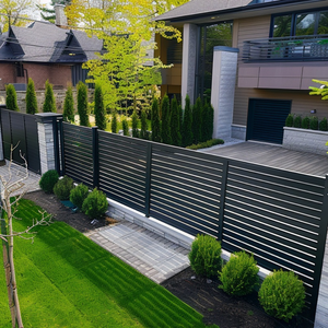 Nuovo Pannello Recinzione Orizzontale in Alluminio a Doghe per Privacy, Moderno per Giardino, Cortile, Sicurezza Residenziale, Ringhiera Fai-da-te, Installazione Facile - Product Image 4