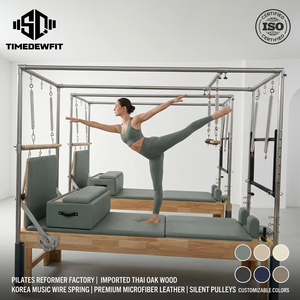 Vente directe usine : Reformer Pilates Cadillac en bois de chêne de haute qualité avec combinaison trapèze complète pour l'équilibre corporel - Product Image 6