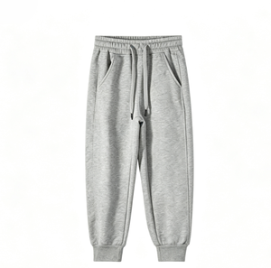 Pantalones Deportivos de Felpa Suave Huamian de 290g para Niños, Mezcla de Algodón, Corte Regular, con Bolsillos, para Niños y Niñas, Tallas 100-150, 2 Colores - Product Image 2