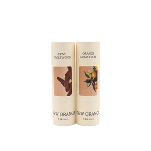 Cajas de Cartón Cilíndricas Biodegradables Personalizadas al por Mayor, Envases de Tubo de Papel, Caja de Cilindro de Papel <span class=keywords><strong>para</strong></span> Bálsamo Labial - Product Image 1