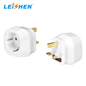 Bộ Chuyển Đổi BS1363-5 UKCA Phích Cắm Chuẩn Châu Âu Châu Âu EU Sang Phích Cắm 3 Chân Bộ Chuyển Đổi Ổ Cắm Điện Nguồn 3A/5A/13A-Bộ Chuyển Đổi Phích Cắm BS 5733 Màu Trắng - Product Image 4