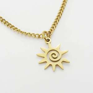 <span class=keywords><strong>Collar</strong></span> con colgante de <span class=keywords><strong>sol</strong></span>, <span class=keywords><strong>collar</strong></span> de <span class=keywords><strong>sol</strong></span>, <span class=keywords><strong>collar</strong></span> de <span class=keywords><strong>sol</strong></span>, joyería sin deslustre, abalorio de <span class=keywords><strong>sol</strong></span> dorado, collares chapados en oro - Product Image 6