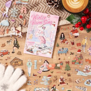 20 Stickers Per Pack Strolling Through <b>the</b> Seasons Series Creative Sticker <b>Book</b> Kids' Stickers Decals and DIY Sticker <b>Book</b> - Product Image 1