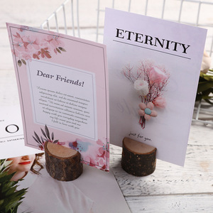 Base portacarte in legno per foto in legno fatta a mano su misura per la casa e il matrimonio - Product Image 5