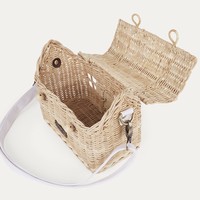 Maison en rotin tissé à la main peut être utilisé comme sac en rotin pour enfants, sac de rangement pour enfants, panier de pique-nique pour enfants