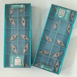 เม็ดมีดคาร์ไบด์เคลือบ PVD รุ่น VNMG130408 MT TT510 ยี่ห้อ Taegutec รูปทรงสามเหลี่ยม สำหรับงานกลึง HSS พร้อมแผ่นรีมเมอร์ ผลิตตามแบบ OEM สำหรับเครื่อง CNC - Product Image 5