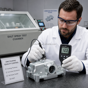 Fabrication sur mesure de tôles en acier inoxydable, service d'estampage avec placage au zinc - Product Image 4