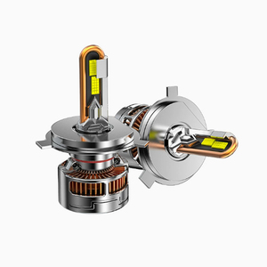 Double Copper <b>Tube</b> U-Shaped Car <b>LED</b> Headlight FS90 H4 High and Low Beam Integrated - Product Image 1