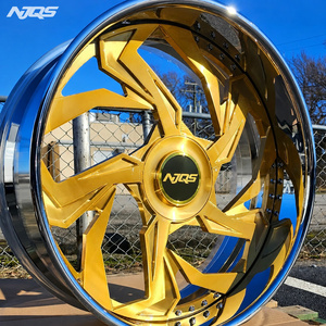 Rines NJQS Personalizados de 22 24 26 28 30 Pulgadas Estilo <span class=keywords><strong>Trapstar</strong></span> con Borde Profundo 5x127 para Chevy C10, Ruedas Forjadas - Product Image 4
