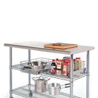 Table de travail durable en acier inoxydable GAOYA 304 pour l'école et la restauration, épaisseur 0,8 mm, taille personnalisable