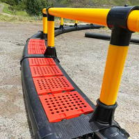 Cages à poissons pour l'aquaculture, cages flottantes en HDPE pour la pisciculture en haute mer