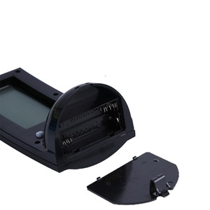Lcd Transparent Perpetual Calendar <b>Clock</b> With Thermometer And Hygrometer Alarm Vertical Silent <b>Battery</b> Operated Desk <b>Clock</b> - Product Image 3