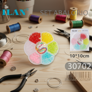 Set di Perline ILAN 10x10cm, Kit Colorato per Creazione di Gioielli - Product Image 3