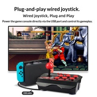 Manette de combat filaire 4-en-1 pour Switch, PS3, PC, Android, jeux de combat, prise en charge de 2 joueurs