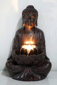 Statue de bouddha <span class=keywords><strong>solaire</strong></span> <span class=keywords><strong>Zen</strong></span> asiatique <span class=keywords><strong>fontaine</strong></span> avec <span class=keywords><strong>fontaine</strong></span> d'eau en résine écologique caractéristiques pour décoration de <span class=keywords><strong>jardin</strong></span> - Product Image 6