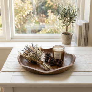 ของตกแต่งบ้านสไตล์โมเดิร์นรัสติก ชามไม้สักสำหรับใส่<span class=keywords><strong>ผล</strong></span><span class=keywords><strong>ไม้</strong></span>และเสิร์ฟอาหาร ชามไม้ตกแต่งขอบหยักขนาดกลาง - Product Image 2