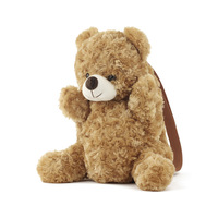 Usine personnalisé animal en peluche sac à dos ours en peluche singe lapin kangourou sac d'école pour enfants cadeaux