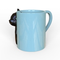 Souvenir de mariage personnalisé, tasse à café pour couple, cadeau, tasse à café en céramique mignonne avec des chats qui s'embrassent