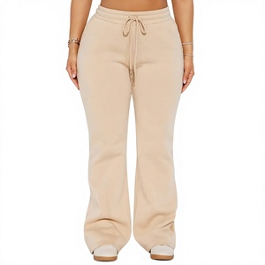 Pantalones Deportivos de Corte Regular de Alta Calidad Personalizados para Mujer, Nuevo Diseño, Pantalones Anchos, Ecológicos, Transpirables, Sólidos, Casuales, con Cintura Elástica - Product Image 1
