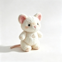 Boneka Tikus Desain Kustom ODM dengan Kain Plush Super Lembut Isian Kapas PP Harga Murah-Grosir Hadiah Promosi Penghibur