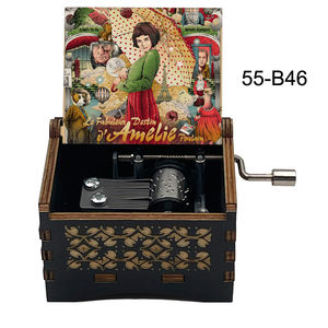 Famosa película <span class=keywords><strong>Amelie</strong></span> <span class=keywords><strong>caja</strong></span> <span class=keywords><strong>de</strong></span> música con manivela 18 notas movimiento plateado regalo Musical especial para boda amigos fiesta <span class=keywords><strong>de</strong></span> cumpleaños familiar - Product Image 2