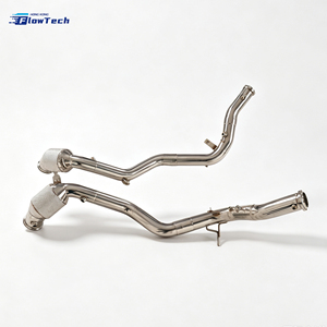 Downpipe de course haute performance pour Mercedes Benz G500 W464 G550 M176 4.0T V8 en acier inoxydable 304, fixation directe, Euro 5, 200 cellules - Product Image 4