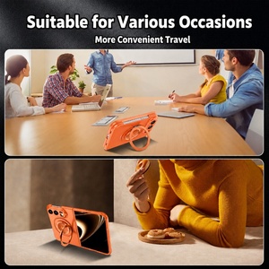 Coque de téléphone magnétique avec support rotatif à 360°, protection antichoc pour Samsung Galaxy Z Fold Series et iPhone Fold - Product Image 3