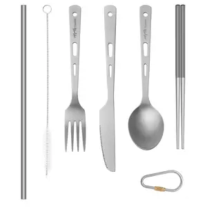 Conjunto de utensílios de mesa portátil com faca, colher e garfo, preço de fábrica, design moderno