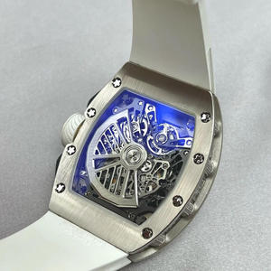 72-01 Style Titanium Tonneau Case High-Quality Men's High-end Business Social Flyback <b>Chronograph</b> <b>Automatic</b> Mechanical Watch - Product Image 5