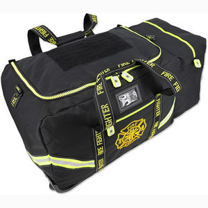 Muestra gratuita de mochila de bombero popular con ribete reflectante amarillo y tela de secado rápido de primera calidad para equipo de rescate - Product Image 1