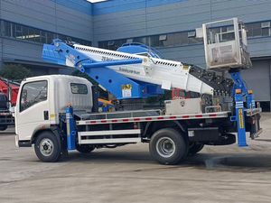 Truk <span class=keywords><strong>Platform</strong></span> Kerja Udara HOWO 32m 4x2 Diesel 180HP Emisi Euro 3 Pasar Afrika Pengangkat Hidrolik Bodi Dapat Disesuaikan - Product Image 5